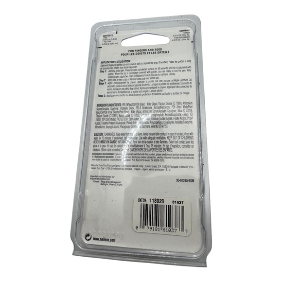 Nailene French Tip 2 Go White French Tip‎ Pen & Top Coat Set – Lot of 3 - Picture 6 of 9